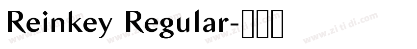 Reinkey Regular字体转换